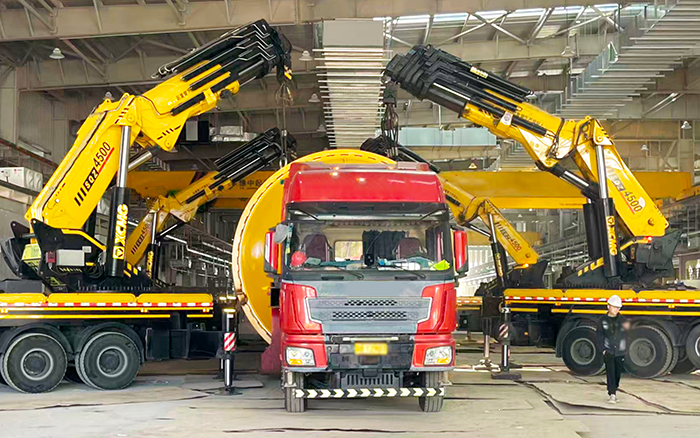 四臂联动破局！亚洲必赢 SQZ4500C 低矮厂房 “扛鼎” 160t